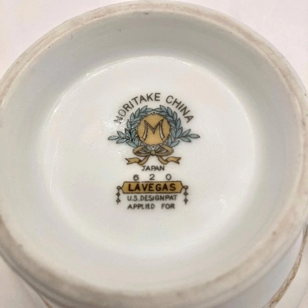 VTG‎ Noritake Lavegas 620 Creamer Japan Flower Design Gold Rim